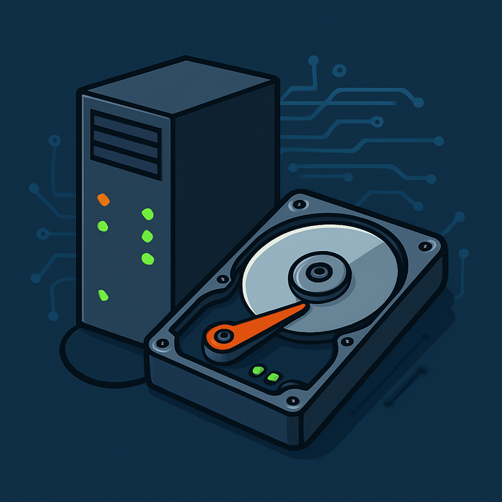 server and spinning hdd